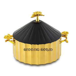 Réchaud à nourriture en métal de haute qualité, fait à la main, design luxueux, casserole classique, élégante, nouvelle, fantaisie, en métal, pour fondue - Product Image 4