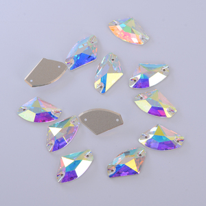 YIZE Coupe Galactique 9x14mm Réglage Griffe Strass à Coudre Cristaux Fantaisie ab Premium Coudre sur Pierre Strass pour l'Ouest Vêtements - Product Image 3