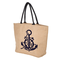 Promotion sac en coton imprimé personnalisé de haute qualité, sac en jute à la mode, sac en tissu hessien fabricant et exportation