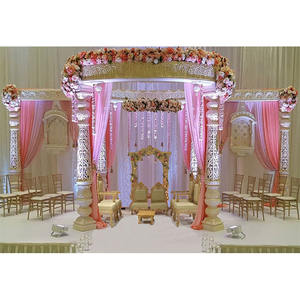 Top mariage indien du sud Mandap Melbourne mariage exquis entièrement fibre Mandap NZ fibre chic sculpté mariage mariage Mandap - Product Image 1