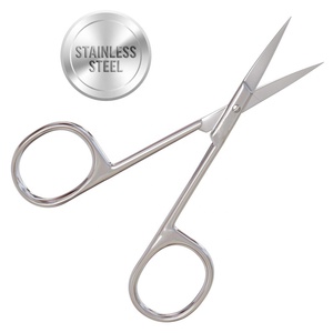 3.5inch Stainless Steel <b>Cuticle</b> <b>Scissors</b> Straight Blade Slim Design for Dead Skin Trimming with Precise Pointed Tip Grooming - Product Image 1