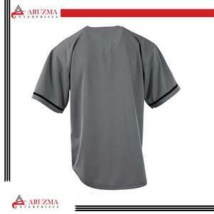 เสื้อเบสบอลสำหรับผู้ชายผู้หญิงเสื้อกีฬาระบายอากาศได้ดีพร้อมชื่อทีมพิมพ์หมายเลขโลโก้ - Product Image 4