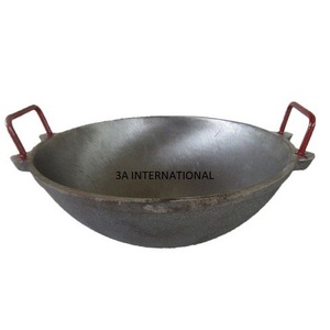 Hôtels de luxe Ustensiles de cuisine Utiliser des classiques Poêle à frire design Forme arrondie Marmite de couleur noire Ustensiles de cuisine Marmites de cuisson - Product Image 6