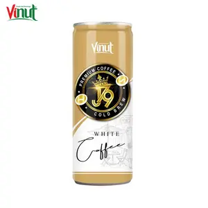 250毫升VINUT Can (锡) 白色标签白咖啡供应商目录100% 性质