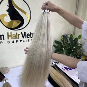 La Meilleure Qualité Vierge Première De Cheveux Cuticules Alignés Cheveux Blonds 613 Droite Extensions de Cheveux En Vrac - Product Image 6