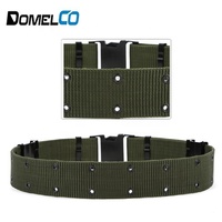 Ceinture de travail tactique haute visibilité noire pour homme Domelco, personnalisée, confortable, en sangle de nylon robuste 600D/1000D