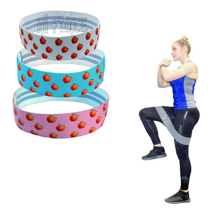 Bandas deportivas de látex de alta calidad para gimnasio Fitness Booty Loop Band entrenamiento con bolsa de transporte conjunto de ejercicio de resistencia de tela - Product Image 1