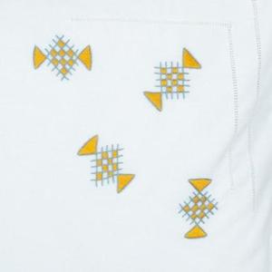 Juego de sábanas de cama bordadas, conjunto plano de tela, 100% algodón - Product Image 3