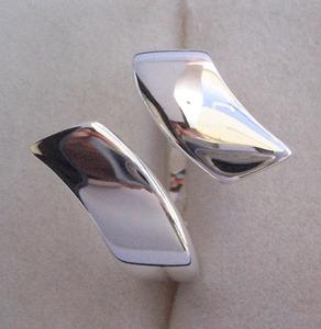 Anillo de plata vintage unisex, tamaño libre, forma personalizable, material de Latón chapado en rodio para fiesta de compromiso, joyería de aniversario - Product Image 1