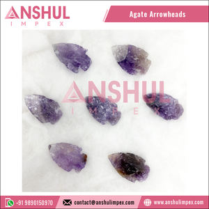 Puntas de flecha de GEMA de amatista, Color púrpura Natural, venta al por mayor, 2022 - Product Image 5