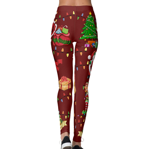 Leggings Fitness à impression par Sublimation pour femmes, pantalon de Yoga, imprimé, produit d'usine, - Product Image 6