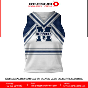 Uniformes personalizados de animadora para chica joven, con carcasa superior con tinte completo, sublimación, nombre del equipo - Product Image 2