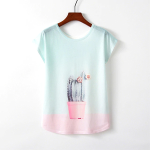 Camiseta Extra Grande con Estampado para Mujer, Ropa Casual, Diseño Personalizado, Camisetas al por Mayor, Camisetas de Mujer de Alta Calidad 100% Algodón - Product Image 5