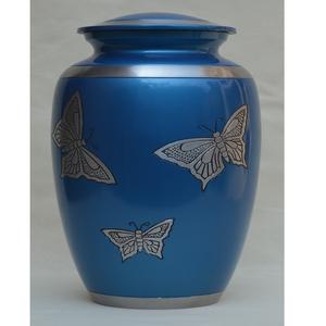 Urna de cremación clásica de mariposa para adultos, urna de cremación de cenizas funerarias de Metal, de estilo americano/europeo - Product Image 1