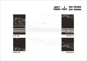 Azulejos de porcelana esmaltados de ónix y Color oscuro para escalones, azulejos escalonados para escalera de Hotel, de doble Color - Product Image 6