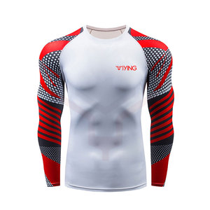 Protector de sarpullido de compresión, diseño OEM, manga larga en blanco, la mejor calidad - Product Image 1
