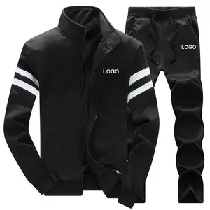 Зимний Лидер продаж OEM спортивный облегающий тренировочный костюм для бега с логотипом на заказ хлопковый флисовый спортивный костюм