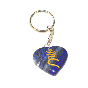 Lapis Lazuli Heart keychain Online | Get Lapis Lazuli Heart keychain | Lapis Lazuli Heart keychain semiprecious Stone CRAFT - Product Image 1