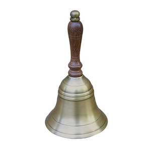 Golden Harmony Handcrafted Brass <b>Bell</b> Antique Inspired Artisan <b>Chime</b> for Meditation Worship & Decor - Product Image 1