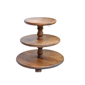 Superior Quality <b>3</b> <b>Tier</b> Wood <b>Cake</b> <b>Stand</b> Handmade Round Shape Dessert <b>Cake</b> <b>Stand</b> For Wholesale Supplier - Product Image 6