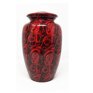 Urna de cremación de diseñador antiguo de color amarillo hecha a mano al por mayor urna elegante diseñador clásico urna de cremación de lujo de venta rápida - Product Image 5