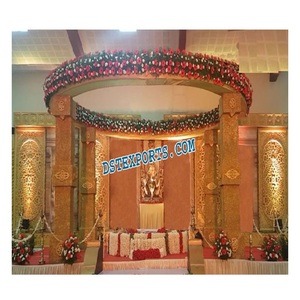 Décoration de mandap de mariage indien de style royal, mandap de mariage traditionnel indien gujarati, mandap de mariage élégant Jodha Akbar en Australie - Product Image 1