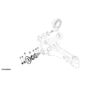 AL159591 nouveau joint de pignon d'arbre de transmission pour tracteurs convient aux modèles 5210 5310 5045D 5050E 5055D/E 5065E 5075E 5090E 5103 5203 - Product Image 6
