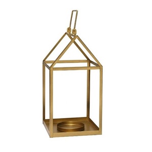 Metal <b>Gold</b> Color Tealight <b>Lantern</b> Deluxe Quality Hanging Candle <b>Lantern</b> For Home Wedding Party And Events Use - Product Image 1
