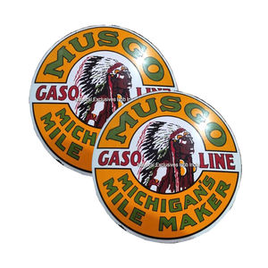 Signes en porcelaine émaillée multicolores imprimés sur mesure Vintage publicité extérieure métal artisanat plaque de fer pinceau placage étain peinture - Product Image 1