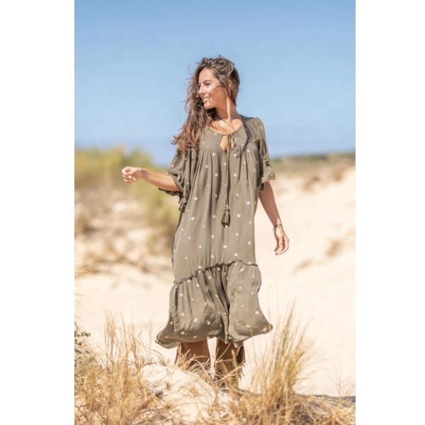 guipure long sleeve maxi dress Long-Sleeved Guipure Lace Maxi Dress