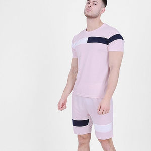 Camisetas lisas para hombre, chándal de verano/conjuntos cortos al por mayor/conjuntos dobles de gimnasio de terciopelo - Product Image 6