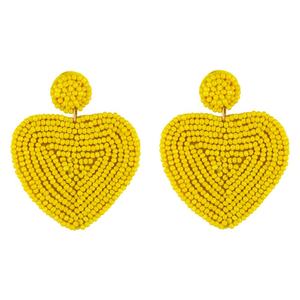 Última moda de lujo con cuentas en forma de corazón pendientes para las mujeres accesorios de moda de la India - Product Image 3