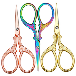 Ciseaux à broder fantaisie, ciseaux artisanaux vintage en acier inoxydable, couleur or rose personnalisée, ciseaux à motif d'oiseau, vente en gros par Bahasa Pro - Product Image 4