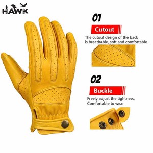 Gants de course de moto en cuir, 100%, gants d'équitation, bonne qualité, au meilleur prix - Product Image 2