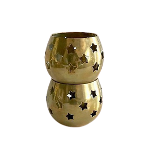 Ensemble de 3 bougeoirs votifs en laiton au design classique, qualité supérieure, forme ronde, bougeoirs votifs en provenance d'Inde - Product Image 4