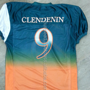 Ropa de fútbol americano personalizada OEM 100% poliéster sublimación completa Jerseys transpirable aire fresco malla Spandex pantalones tamaño personalizado - Product Image 3