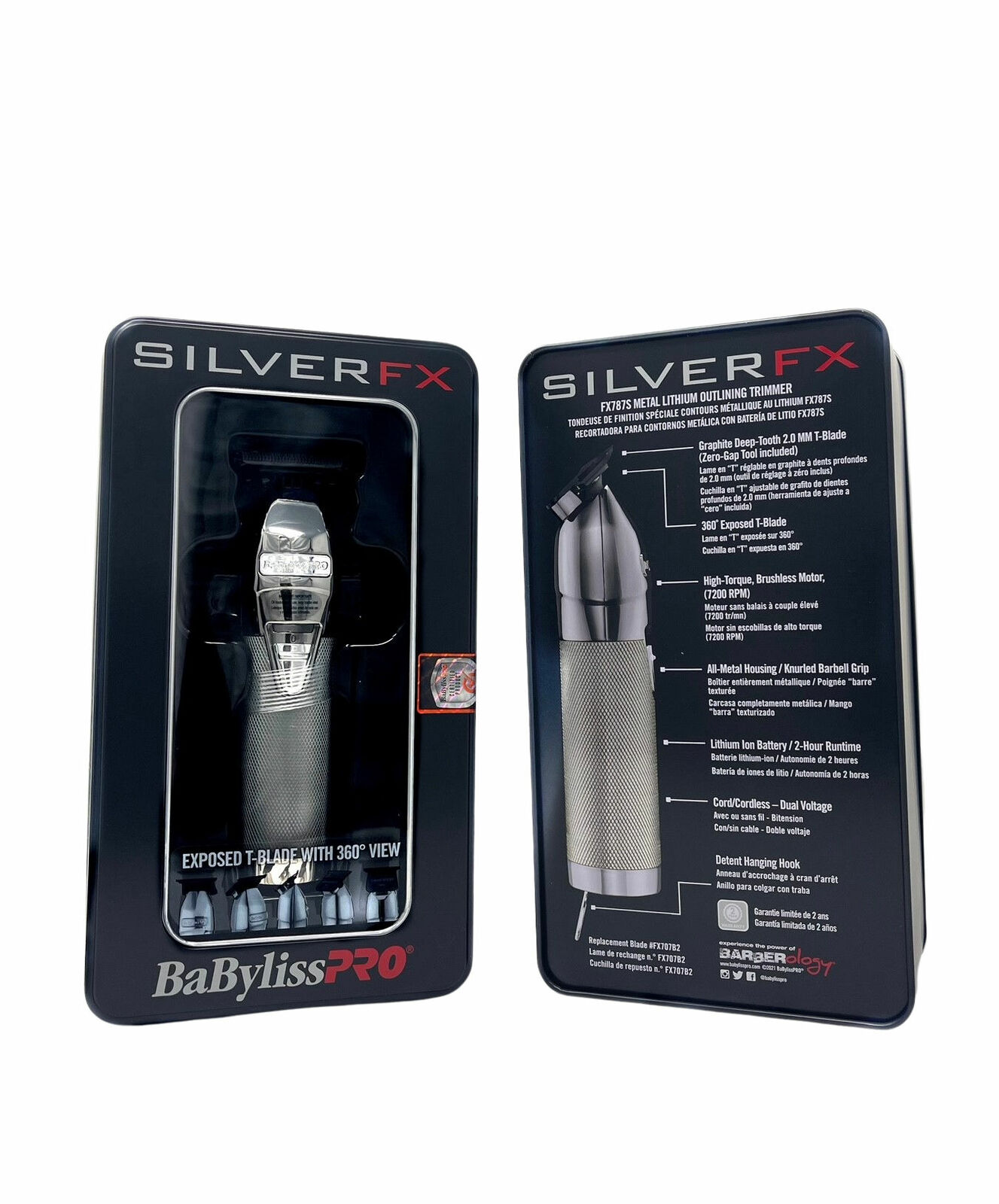 Authentic Babyliss Pro SilverFX Metal Lithium Outliner