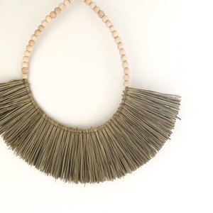 Low Cost Raffia Rustic Seagrass African <b>Wall</b> Hanging Baskets Seagrass <b>Fan</b> <b>Wall</b> Hanging Vintage From Vietnam - Product Image 6