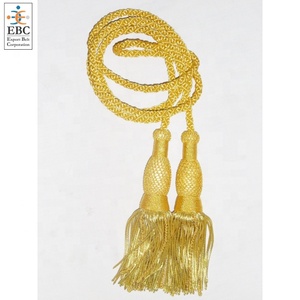 Cordon pectoral de clergé, évêque, avec pompon en fil de coton, 32 pouces, type d'origine du matériau, taille en pouces, échantillon, modèle, croix, corde - Product Image 4