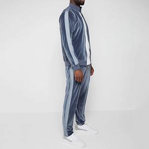 Sudadera con cremallera para hombre, conjunto de 2 piezas, traje para trotar, chaqueta de chándal de lana, venta al por mayor - Product Image 3