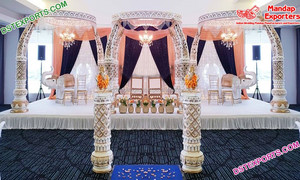Bollwood Jodha Akbar-Mandap de boda, Maharani bollwood Gorgeous, mantel de boda exclusivo de fibra Maharani, RU - Product Image 3