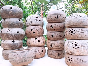 <b>Coconut</b> <b>Shell</b> Bowls with Customized Hand Crrafted Bowls , Handcarved <b>Coconut</b> <b>Shell</b> Smothies Bowl - Product Image 3