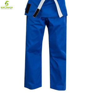 Uniformes de karaté, en coton bleu, confortables, vente en gros, - Product Image 4