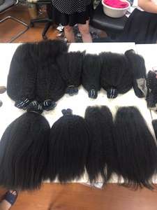 Kinky Straight bundle Double Machine High Quality VIRGIN Remy Weft HUMAN HAIR EXTENSION at Wholesale Price - Product Image 2