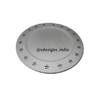 Assiette de présentation décorative en fer, faite à la main, écologique, jetable, pour usage domestique et en restaurant, luxueuse, élégante, de style indien, pour la table