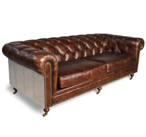 Sofá aviador de diseño tradicional de lujo para sala de estar - Product Image 3