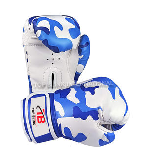 Profesional logotipo personalizado PU cuero MMA Kickbox Kickboxing Gel guantes de entrenamiento de boxeo encaje personalizado-hecho a pedido - Product Image 4