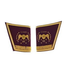 Masonic Regalia หมวกแก็นเล็ตปักลายมือ95องศา,ปลอกสวมป้องกัน - Product Image 4