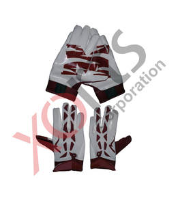 Guantes de fútbol americano con estampado personalizado, transpirables y de talla grande con diseño adhesivo en La Palma - Product Image 4