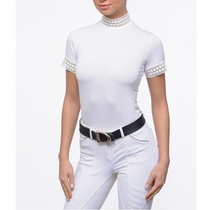 Elegantes camisas para espectáculo de equitación Rendimiento Baselayers Tecnología de secado rápido Camisas para espectáculo de equitación ecuestre Capa base - Product Image 4